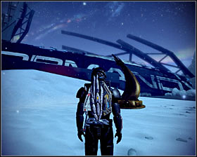 The main objective of this mission is to raise a statue in memory of the fallen Normandy crew members - Mass Effect 2: Normandys Crash Site - walkthrough - DLC quests - Mass Effect 2 Guide & Walkthrough