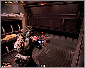 The next room is being occupied by two guards and it would be a good idea to set them on fire using the newly acquired flamethrower - Mass Effect 2: Zaeed: Price of Vengeance - walkthrough - DLC quests - Mass Effect 2 Guide & Walkthrough