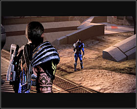 You may now proceed towards a small bridge leading to the only exit from the warehouse (first screenshot) - Mass Effect 2: Zaeed: Price of Vengeance - walkthrough - DLC quests - Mass Effect 2 Guide & Walkthrough