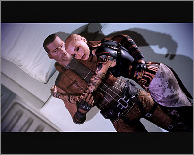 One of the characters male Shepard can have a relationship with is Jack - Mass Effect 2: Team - Building relations, romances - World Atlas - Team - Mass Effect 2 Guide & Walkthrough