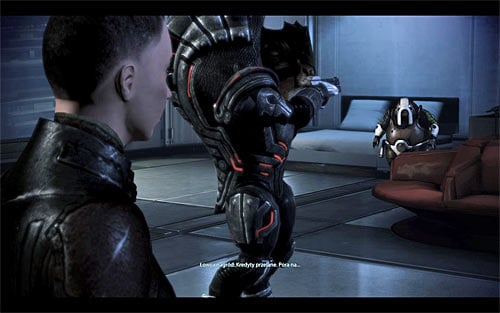 Opening the door will automatically trigger a cut-scene and it may play out differently based on your previous decisions - Mass Effect 3: Citadel: Volus Ambassador - walkthrough - Missions on the Citadel - Mass Effect 3 Guide