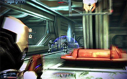 Ignore the scene taking place behind the window, as you cannot destroy it and help the student - Mass Effect 3: Grissom Academy: Emergency Evacuation - walkthrough - Missions outside the Citadel - Mass Effect 3 Guide