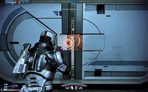 Return to the ground floor and choose the corridor above the balcony on which the adepts are - Mass Effect 3: Grissom Academy: Emergency Evacuation - walkthrough - Missions outside the Citadel - Mass Effect 3 Guide