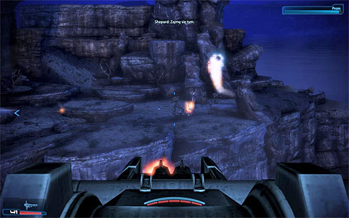 The final part of this mission will be about controlling a stationary turret installed on board of the shuttle in order to eliminate geth forces seen on the planet - Mass Effect 3: Rannoch, Admiral Koris - walkthrough - Main Missions - Mass Effect 3 Guide