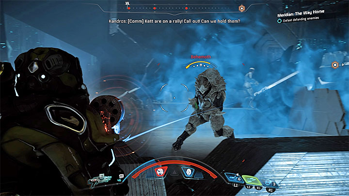 Dont let the Behemoth get close to you - Meridian: The Way Home | Priority Ops - Priority Ops (Main quests) - Mass Effect: Andromeda Game Guide