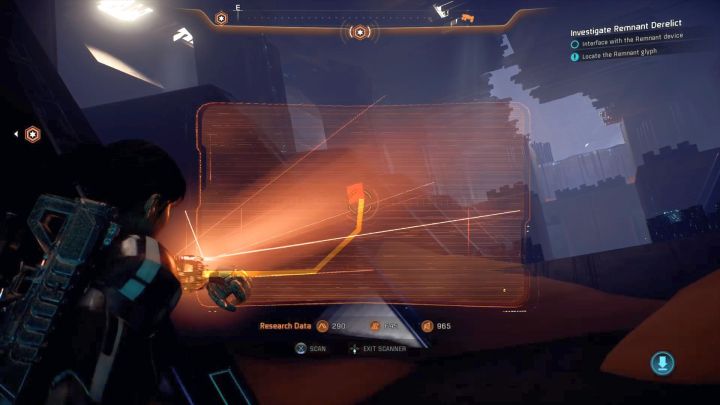 The glyph afar. - Investigate Remnant Derelict on Elaaden - Elaaden - Mass Effect: Andromeda Game Guide