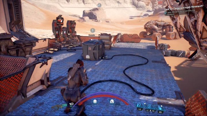 The console you must hack. - Save Dr. Okeers Krogan Research on Elaaden - Elaaden - Mass Effect: Andromeda Game Guide