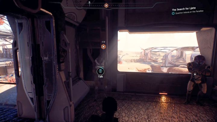 Velonia is hiding in the shadow. - The Search for Ljeta on Elaaden - Elaaden - Mass Effect: Andromeda Game Guide