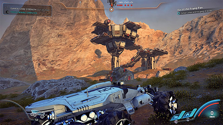 The location is in the south-east corner of the map and you can have some problems with getting there - Out of the Frying Pan | Kadara side quests - Kadara - Mass Effect: Andromeda Game Guide