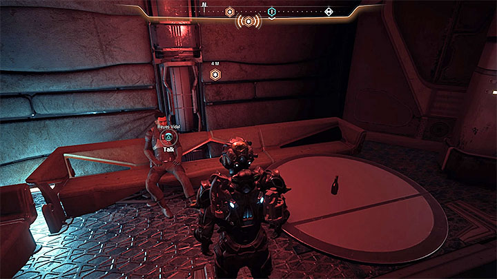 Find Reyes in the bar in the slums - Murder in Kadara Port | Kadara side quests - Kadara - Mass Effect: Andromeda Game Guide