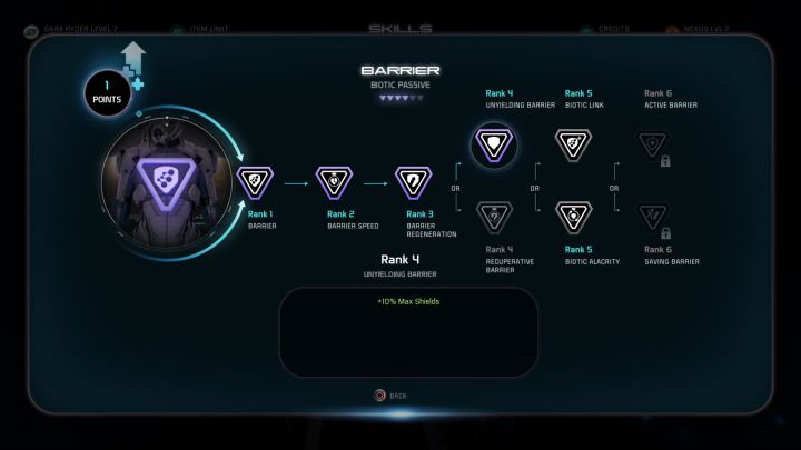 Every ability offers two variants since Level 4. - Character development in Mass Effect: Andromeda - Character - Mass Effect: Andromeda Game Guide