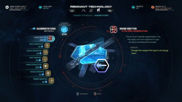 Research Data is used to design new equipment. - What is Research Data in Mass Effect: Andromeda and how to obtain it? - FAQ - Frequently asked questions - Mass Effect: Andromeda Game Guide
