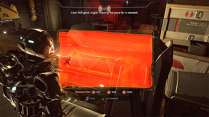 Go through the newly unlocked door and experience the new change in gravity - you are now in the upside-down cargo bay - Liam Kosta: All In (loyalty mission) | Allies and Relationships - Allies and Relationships quests - Mass Effect: Andromeda Game Guide