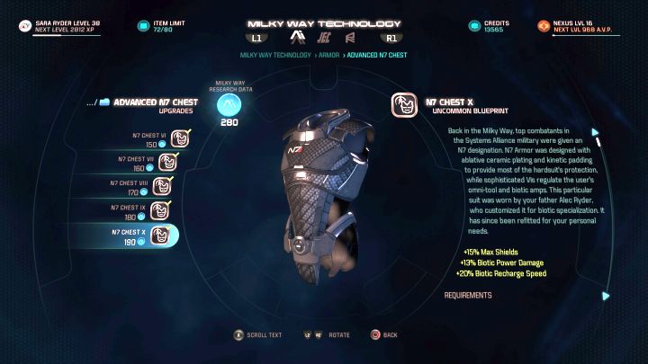 The N7 Armor is a nostalgic addition, but its also a fairly powerful set for a Biotic. - How to unlock the N7 Armor in Mass Effect: Andromeda? - FAQ - Frequently asked questions - Mass Effect: Andromeda Game Guide