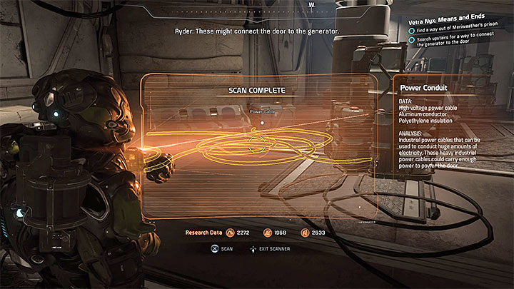 Find the power conduits that are necessary to connect the generator to the door - Vetra Nyx: Means and Ends - Allies and Relationships quests - Mass Effect: Andromeda Game Guide