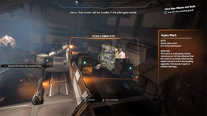 You can decide to deactivate the Hydra mech - Vetra Nyx: Means and Ends - Allies and Relationships quests - Mass Effect: Andromeda Game Guide