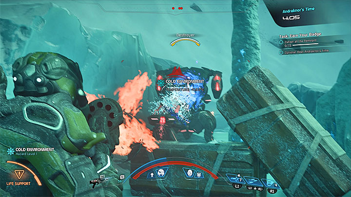 The most problematic enemy to eliminate is the Destroyer - Earn Your Badge | Nexus | Heleus Assignments - Nexus - Mass Effect: Andromeda Game Guide