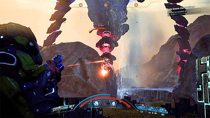 Shoot at the Architects limbs - Take Down the Architect on Kadara | Kadara | Heleus Assignments - Kadara - Mass Effect: Andromeda Game Guide