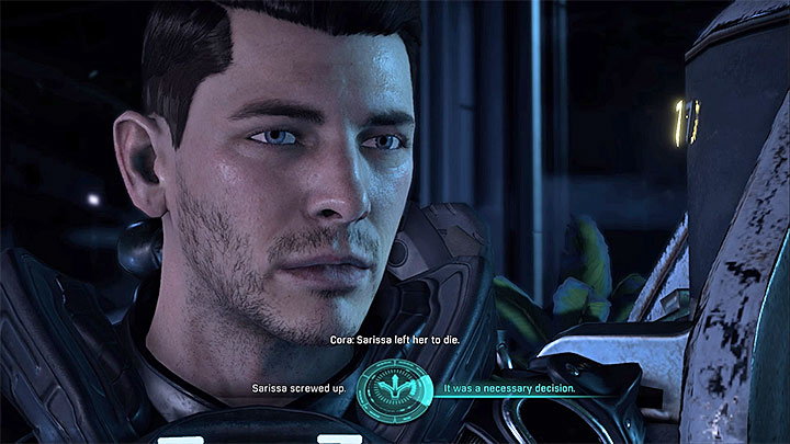 Decide whether Sarissa has made a good call - Cora Harper: At Dutys Edge (loyalty mission) | Allies and Relationships - Allies and Relationships quests - Mass Effect: Andromeda Game Guide