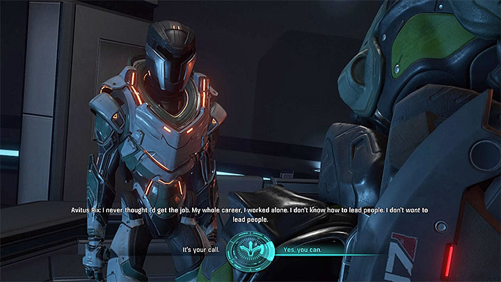 The moment of making the decision regarding Avitus - Turian Ark: Lost But Not Forgotten | Allies and Relationships - Allies and Relationships quests - Mass Effect: Andromeda Game Guide