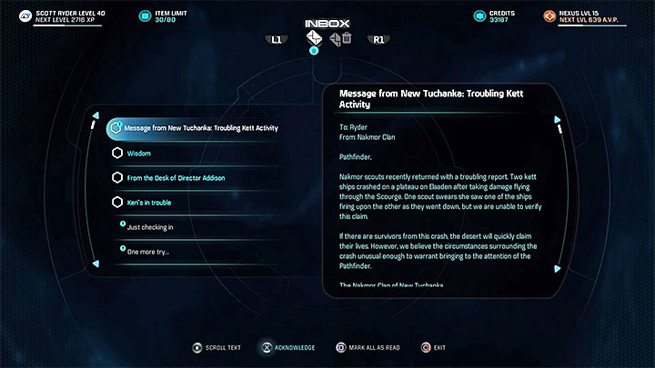 A heads-up from Nakmor Clan - Dissension in the Ranks | Allies and Relationships - Allies and Relationships quests - Mass Effect: Andromeda Game Guide