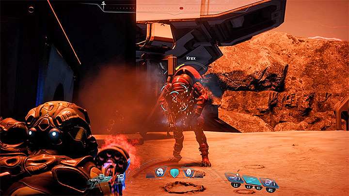 Krex is (a powerful) bandit leader - From the Dust | H-047c side quests - H-047c - Mass Effect: Andromeda Game Guide