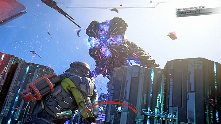 Use covers with caution because they wont protect you from some of the boss attacks - How to defeat the Eos Remnant Architect? | Boss fights | Walkthrough - Boss battles - Mass Effect: Andromeda Game Guide