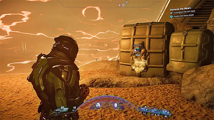 Use the console to disable the force field - Remove the Heart | Voeld side quests - Voeld - Mass Effect: Andromeda Game Guide