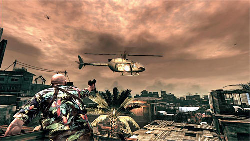 There will be a cut scene with the enemy helicopter soon - Chapter IX - p. 2 - Walkthrough - Max Payne 3 Game Guide & Walkthrough