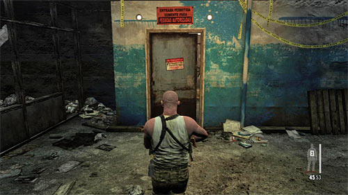 You have to get to the doors leading to the armory (screen) - Chapter XII - p. 2 - Walkthrough - Max Payne 3 Game Guide & Walkthrough