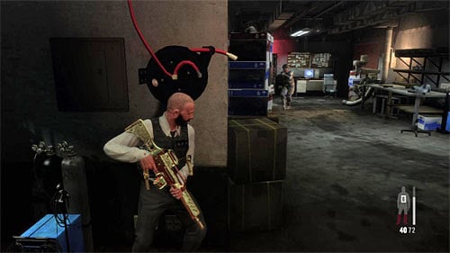 Go through the few narrow corridor, killing a single enemy on the way and finding two packs of painkillers - Chapter XIII - p. 5 - Walkthrough - Max Payne 3 Game Guide & Walkthrough