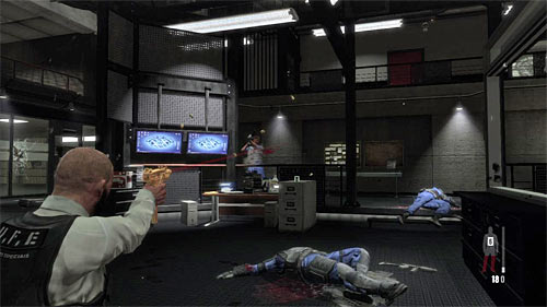 After eliminating all policemen listen to the conversation with the boss and begin the new part of the encounter - Chapter XIII - p. 5 - Walkthrough - Max Payne 3 Game Guide & Walkthrough