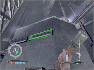 If you decide to use the grenades, you will only kill a few soldiers and you will force them to leave the structure - Disable Ammunition Lift Controls #2 - Operation Der Flakturm - Medal of Honor: Airborne - Game Guide and Walkthrough