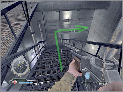 Start heading forward - Disable Ammunition Lift Controls #2 - Operation Der Flakturm - Medal of Honor: Airborne - Game Guide and Walkthrough