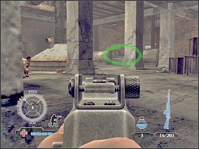 Keep heading towards your goal area - Destroy Munitions Stockpile - part 2 - Operation Varsity - Medal of Honor: Airborne - Game Guide and Walkthrough