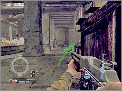 You will have to start moving east, because that's where you'll find a safe route to your current destination - Destroy Munitions Stockpile - part 2 - Operation Varsity - Medal of Honor: Airborne - Game Guide and Walkthrough