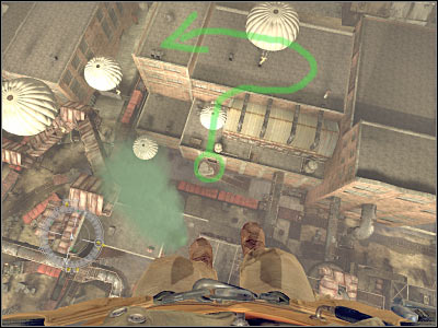 Reaching your target - Destroy Munitions Stockpile - part 1 - Operation Varsity - Medal of Honor: Airborne - Game Guide and Walkthrough