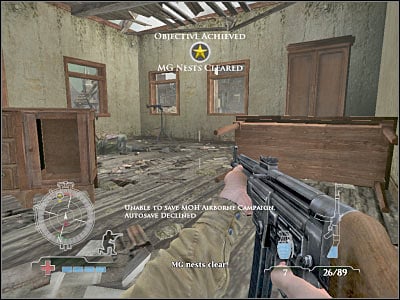 1 - Clear MG Nests - Operation Market Garden - Medal of Honor: Airborne - Game Guide and Walkthrough