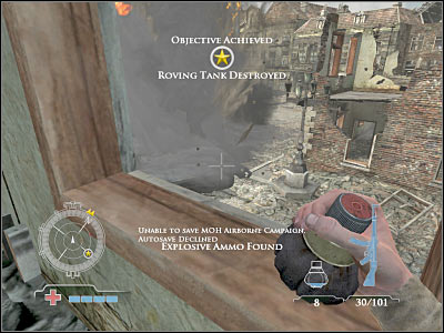 1 - Knock-out Roving Tiger Tank - Operation Market Garden - Medal of Honor: Airborne - Game Guide and Walkthrough