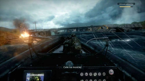 Watch the animation and prepare - now you take the place of Stump and you will be guided boat - Mission 06: Rip Current - Campaign - Medal of Honor: Warfighter - Game Guide and Walkthrough