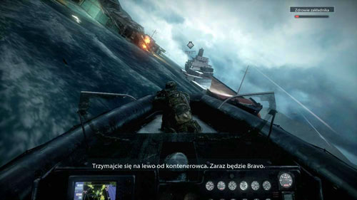 Being careful not to directly affect any of the missiles on the enemies, start twisting slightly to the left - Mission 06: Rip Current - Campaign - Medal of Honor: Warfighter - Game Guide and Walkthrough