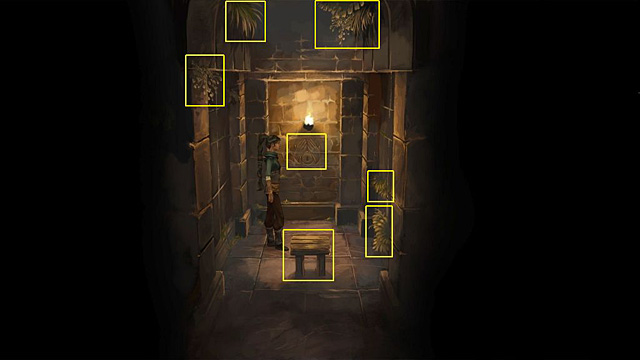 Sit on the stool - Find all six spirits of elements and three secret chambers - Chapter V - Memoria - Game Guide and Walkthrough