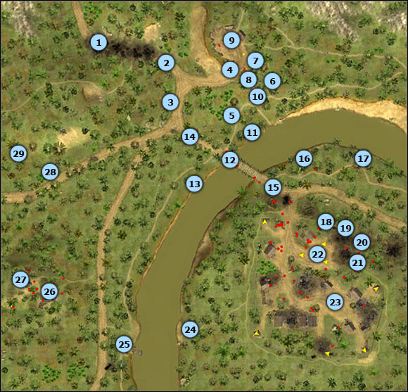 1 - Mission 1: Until the trouble troubles you - map - North Vietnamese - Men of War: Vietnam - Game Guide and Walkthrough