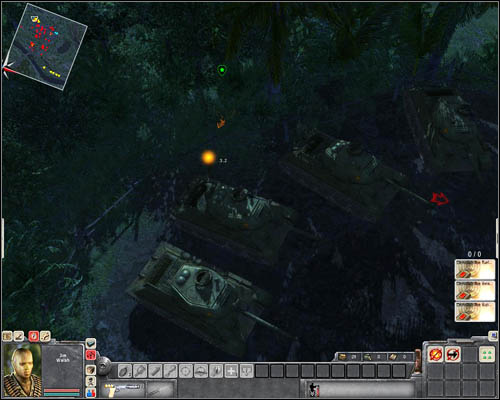 One guard, the last who you need to get rid of in this mission, is still patrolling this place - Mission 2: Bon Voyage to Cambodia - p. 3 - USA - Men of War: Vietnam - Game Guide and Walkthrough