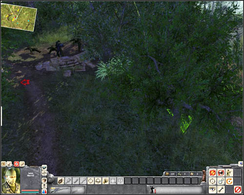 Crawl from the hill and get back to the rest of your soldiers - Mission 3: On the Trail of Uncle Ho - p. 2 - USA - Men of War: Vietnam - Game Guide and Walkthrough