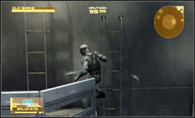 Now you have to act swiftly, because the correct timing is very important - Ship Bow - Fifth Act - Outer Haven - Metal Gear Solid 4: Guns of the Patriots - Game Guide and Walkthrough