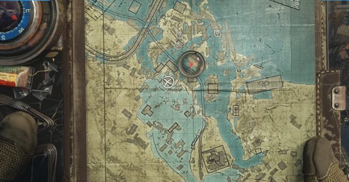 Look at the map - the stash is located right in the building in front of you - Metro Exodus Sams Story: Night Stashes - list - Secrets - Metro Exodus Guide