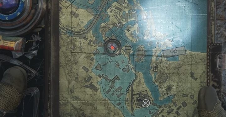 Look at the map again and go to the nearest building - Metro Exodus Sams Story: Night Stashes - list - Secrets - Metro Exodus Guide