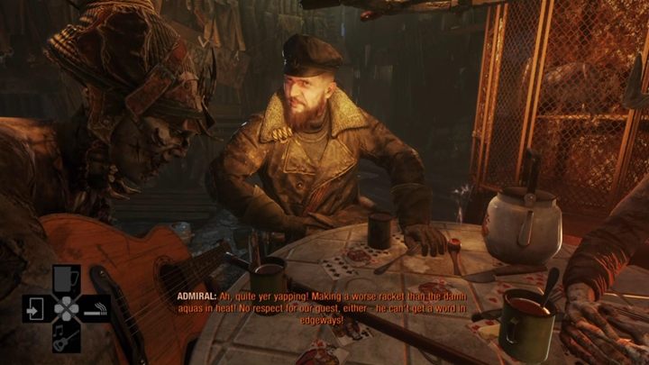 You meet a mad Admiral who lost his mind and is now living with corpses of his subordinates - Metro Exodus: Stealing a boat and visiting the Admiral - walkthrough - Taiga - Metro Exodus Guide