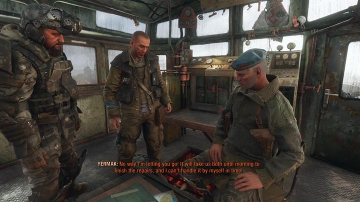 Return to the train, to Miller and other crew members - Metro Exodus: Rescuing Anna - walkthrough - Volga - Metro Exodus Guide
